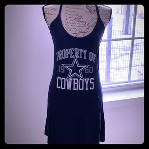 Authentic Dallas Cowboys fitted halter dress
